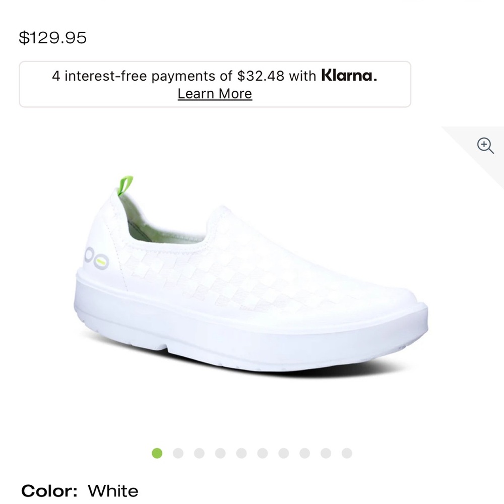 OOFOS OOMGEE Eezee sneaker Womens 9 (fits like an 8)